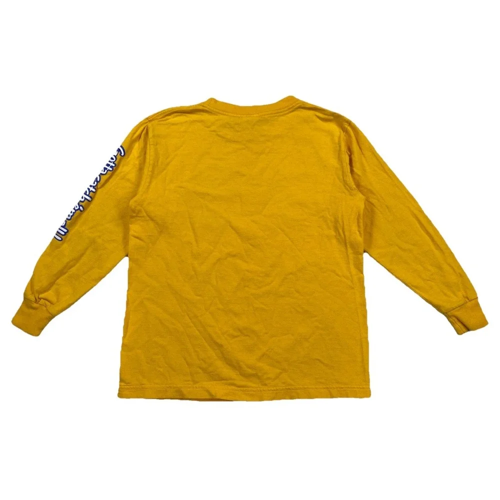 Vintage Pokemon Ash 2000 Nintendo Long Sleeve T-Shirt Yellow Small (6-8)‎